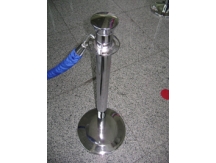 Kadife ve zincir Halatlı krom Bariyer S-KZB-01
